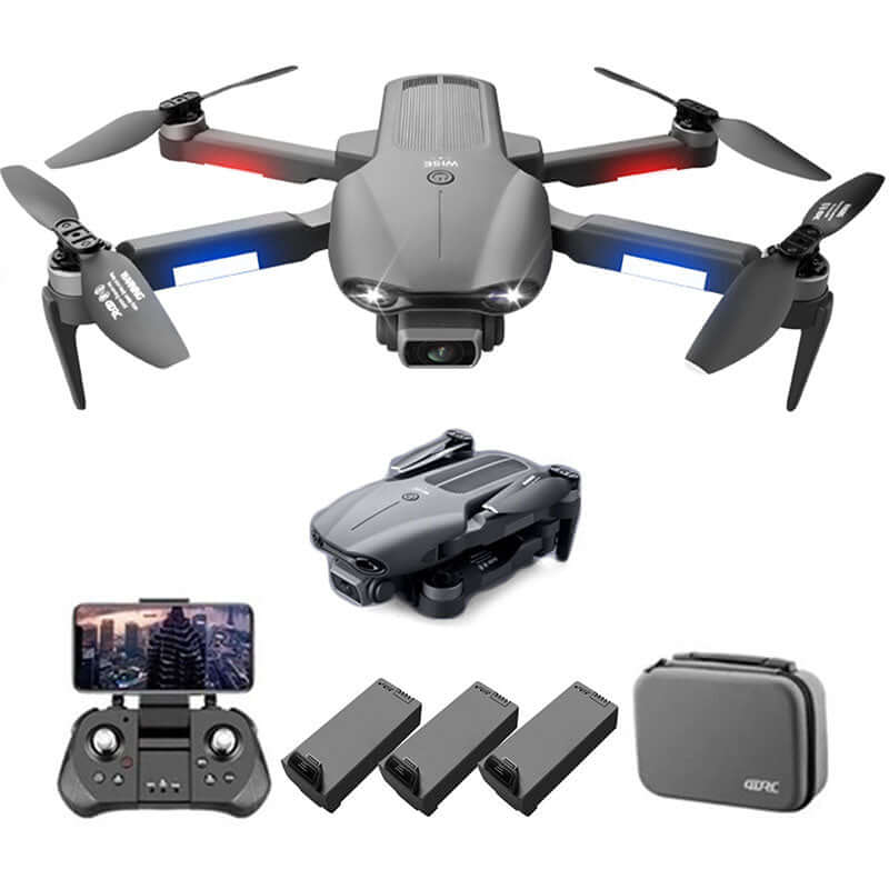 4DRC F9 GPS Drone flying in the sky with 4K dual cameras