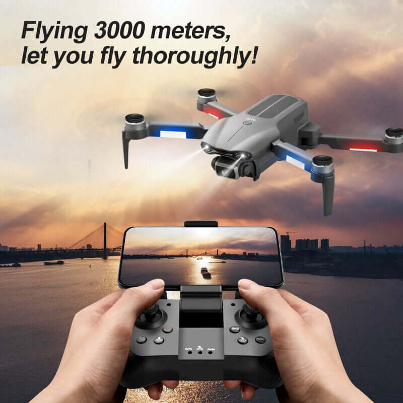 4DRC F9 4K GPS Drone packaging box and included accessories