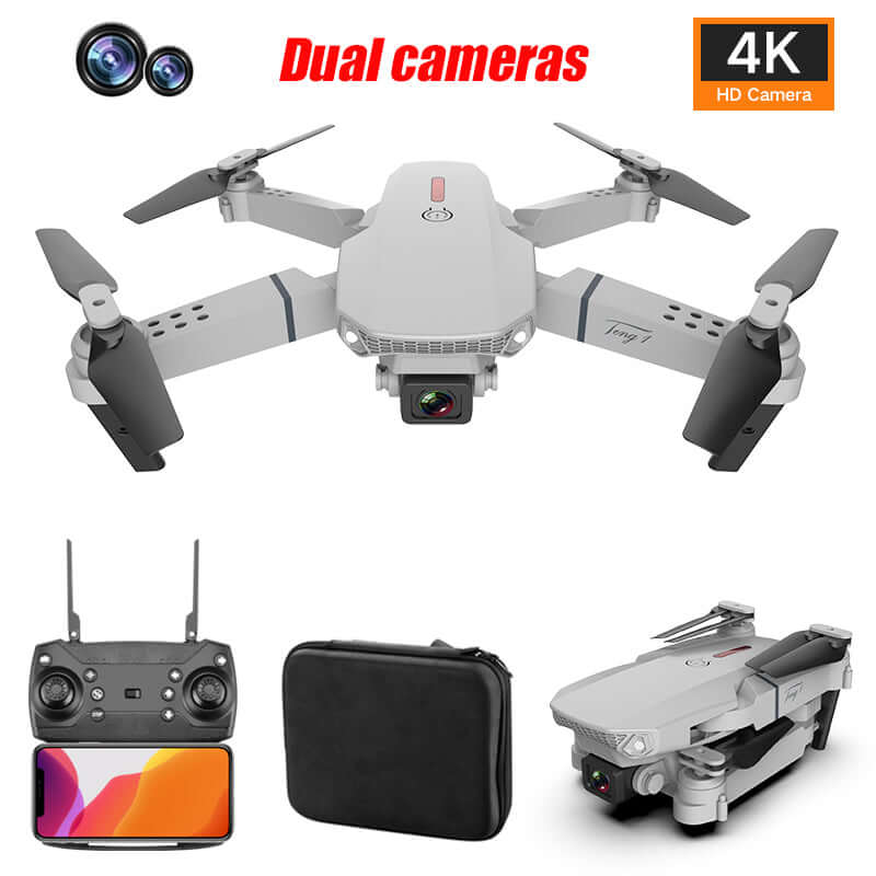 E88 Pro 4K Drone Hovering in Air with Altitude Hold Mode