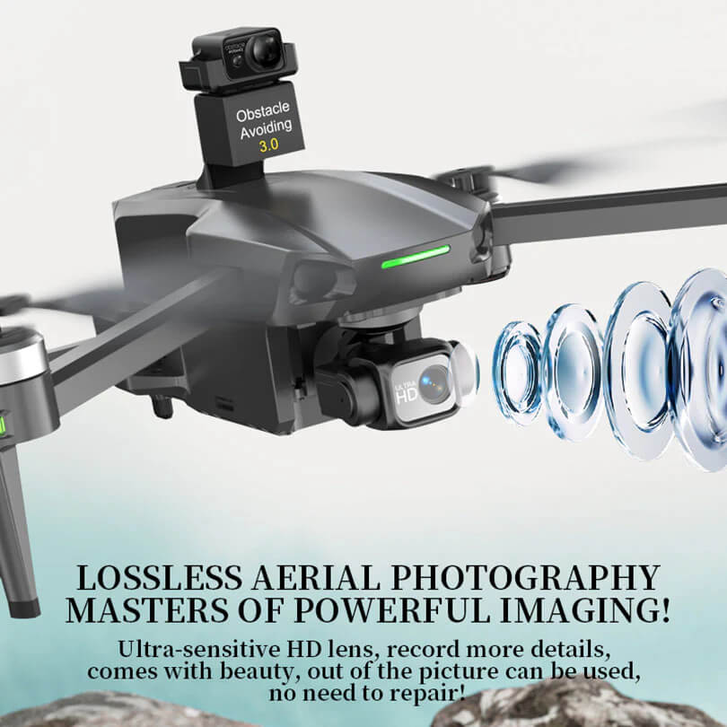 Back view of the XMR/C M10 PLUS drone showing its compact foldable design