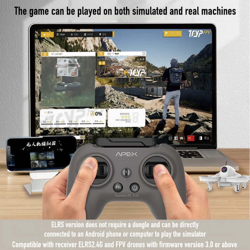 APEX FPV Racing Drone 4.0 – 5.8G Goggles Head Tracking HD Camera
