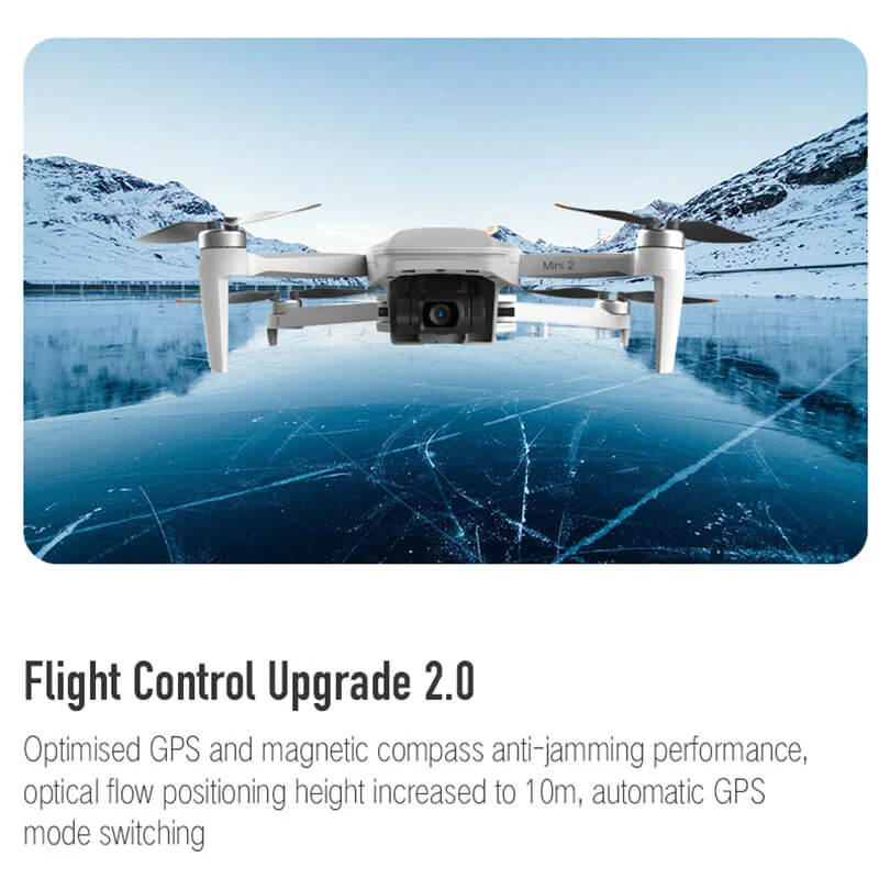 Side view of C-FLY Faith Mini 2 foldable drone