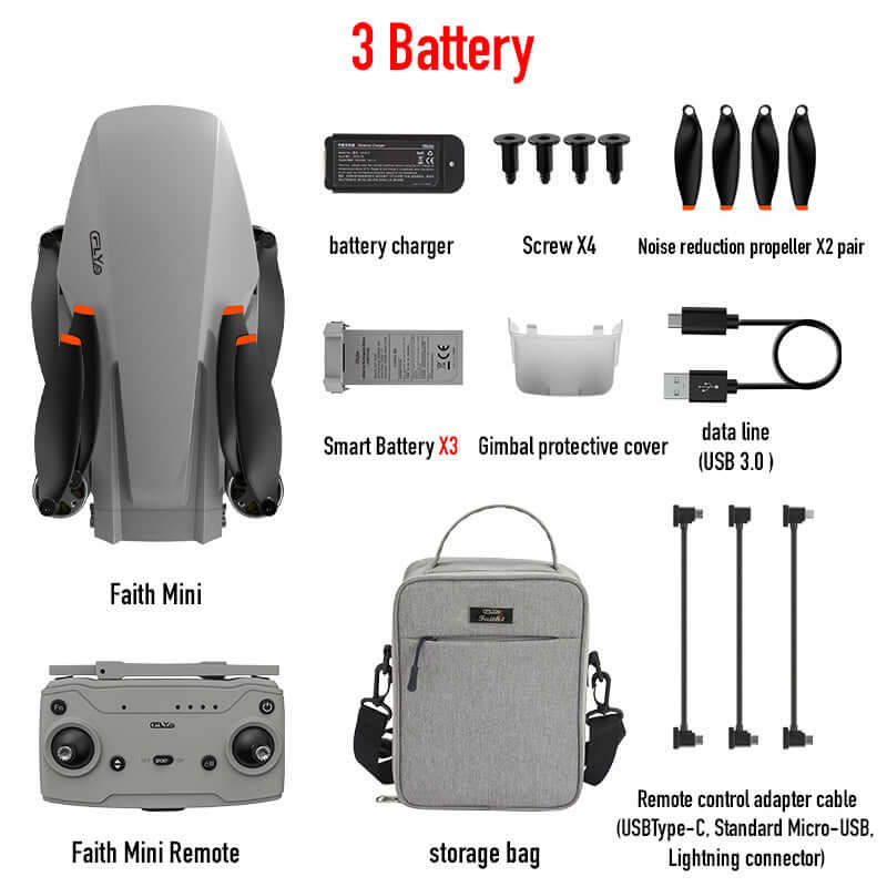 C-FLY Faith Mini drone flying outdoors with GPS stability