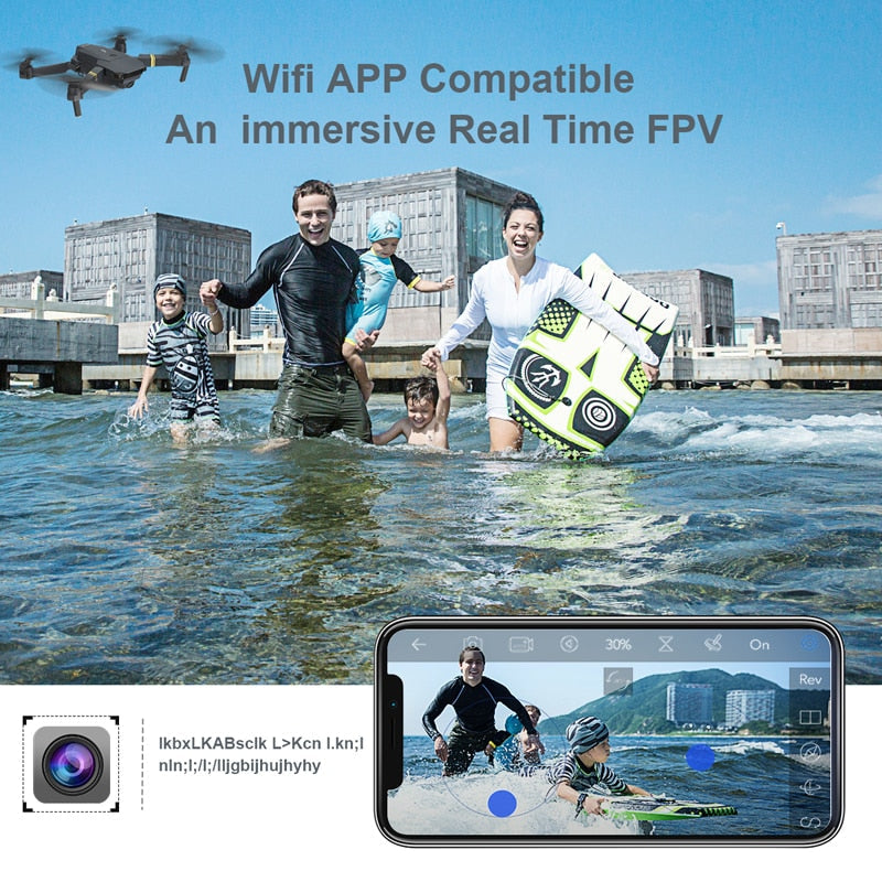Mini Drone with Dual Battery Setup for Extended Flight Time