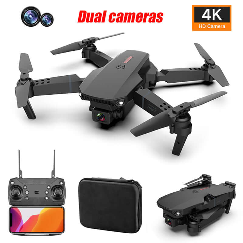 E88 Pro Drone Controlled via WiFi Connection
