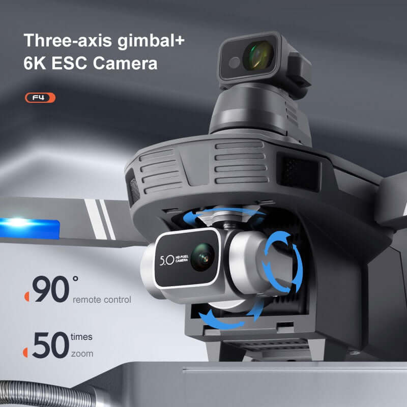 Tilting gimbal mechanism for stable video footage