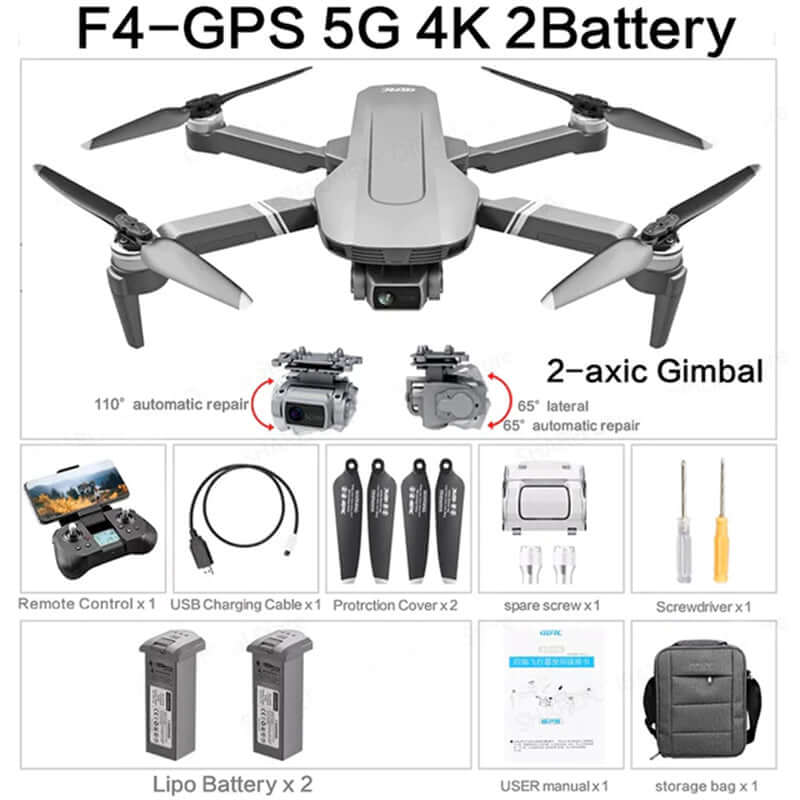 F4S drone flying outdoors with sky background