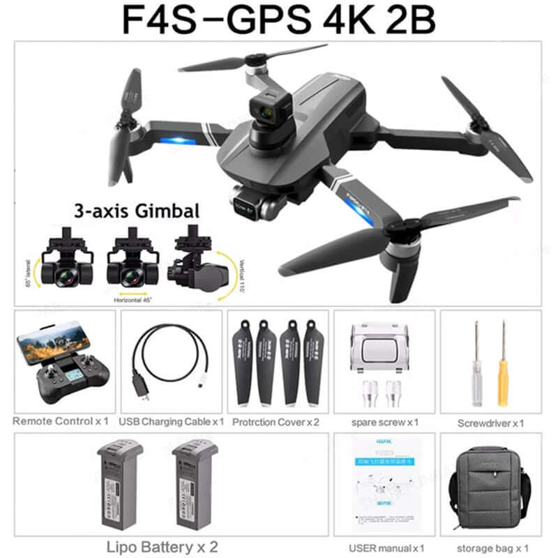 LED lights on during night flight with F4S drone