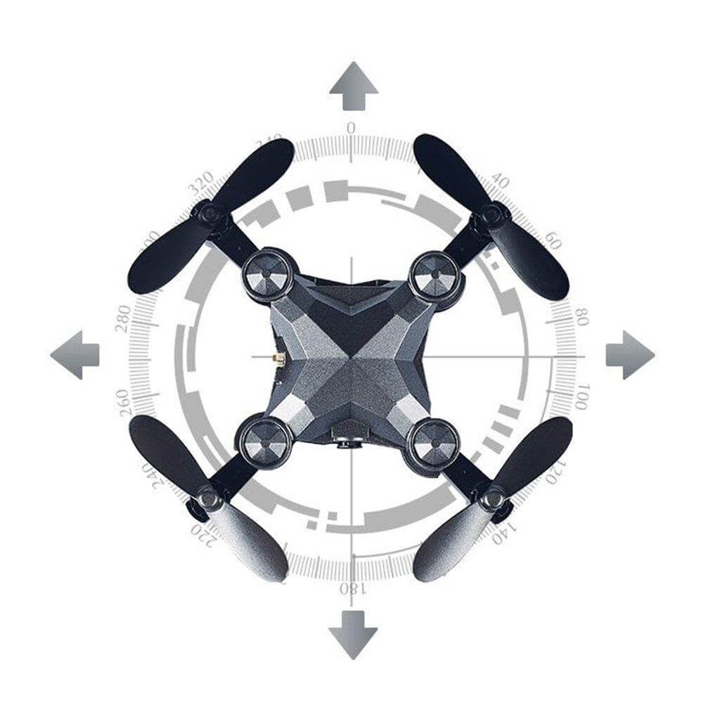 Foldable and portable mini quadcopter design