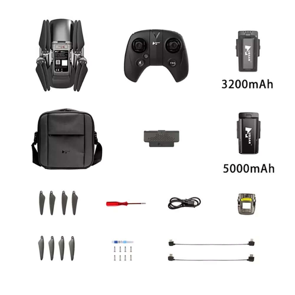 Full kit accessories included with Hubsan BlackHawk 1 drone