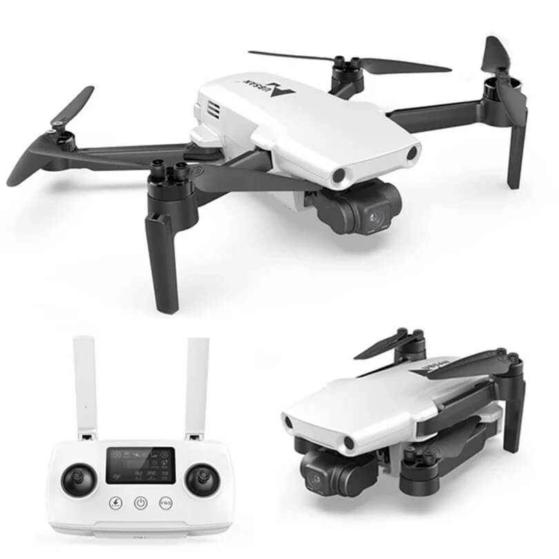 Hubsan Mini 4K GPS drone front view with 3-axis gimbal