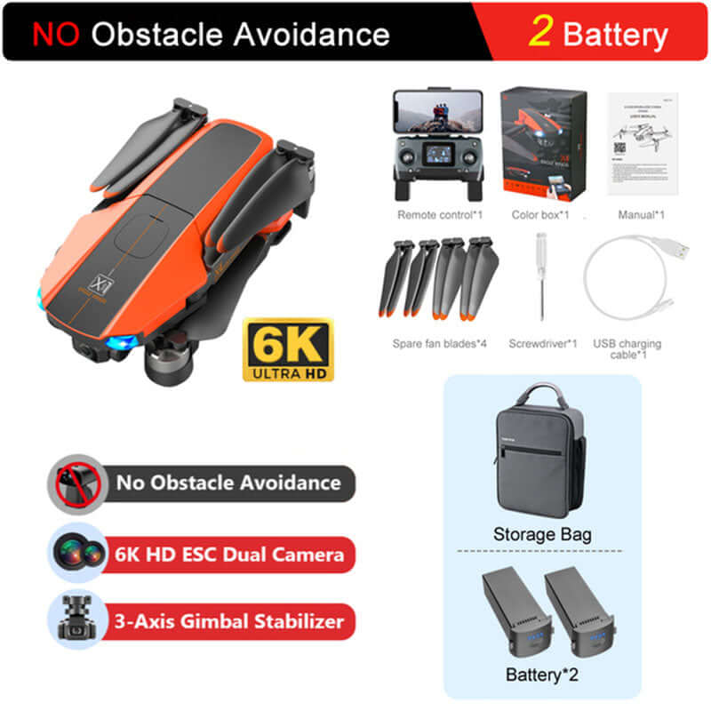 Close-up of 6K HD camera on JJRC X22 drone