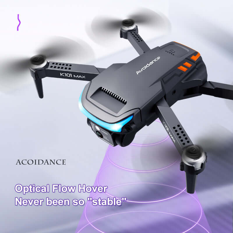 Side view of brushless motor arms on K101MAX drone