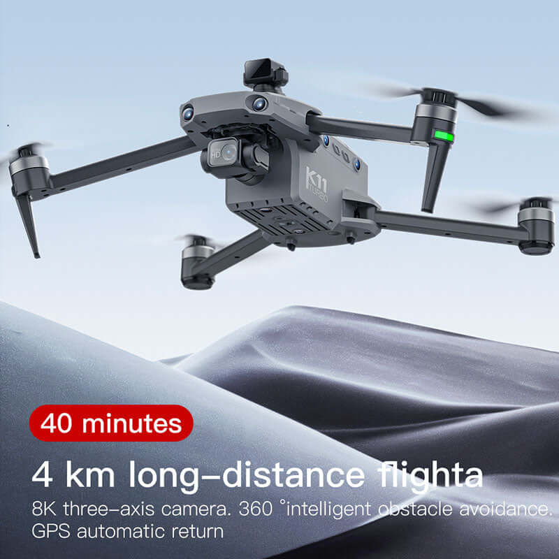 Capturing beautiful landscape with 8K drone camera