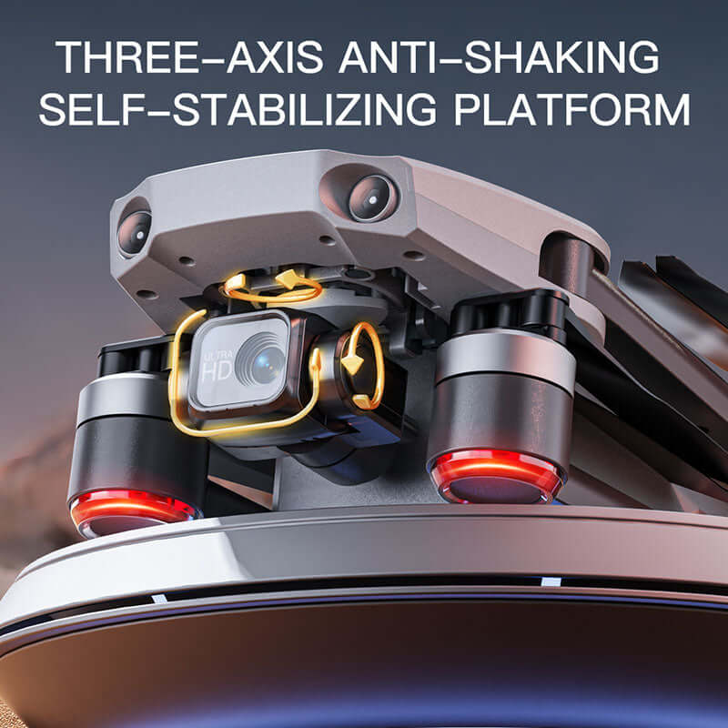 Efficient brushless motors ensure quiet, stable flight