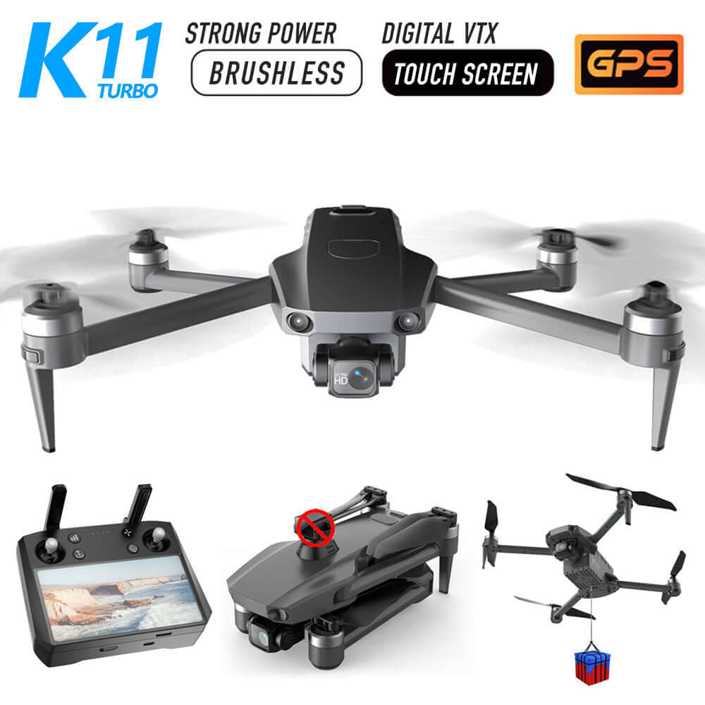 Back view of K11 Turbo Drone remote controller