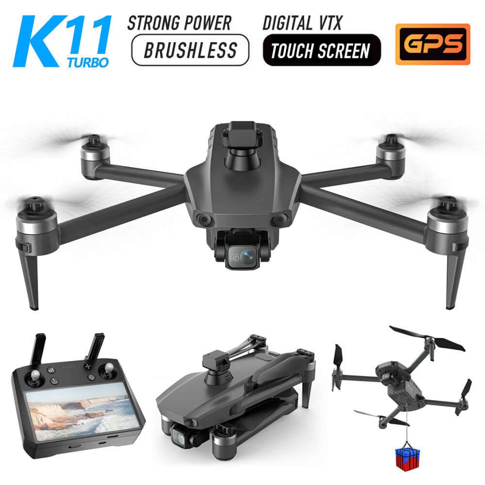 K11 Turbo GPS Drone with battery installed