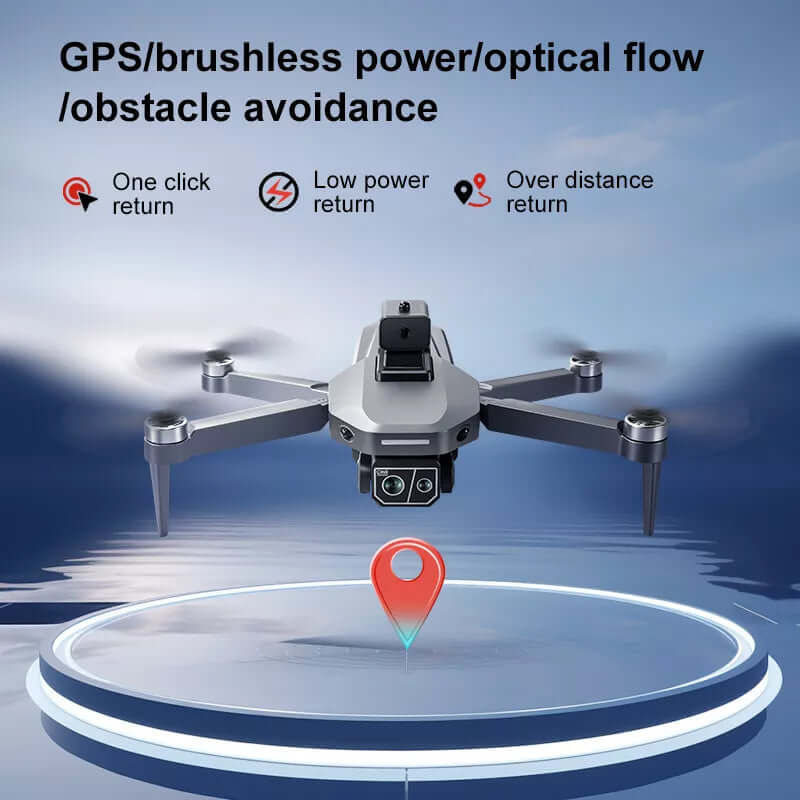 K619 MAX 4K GPS drone front view with foldable arms