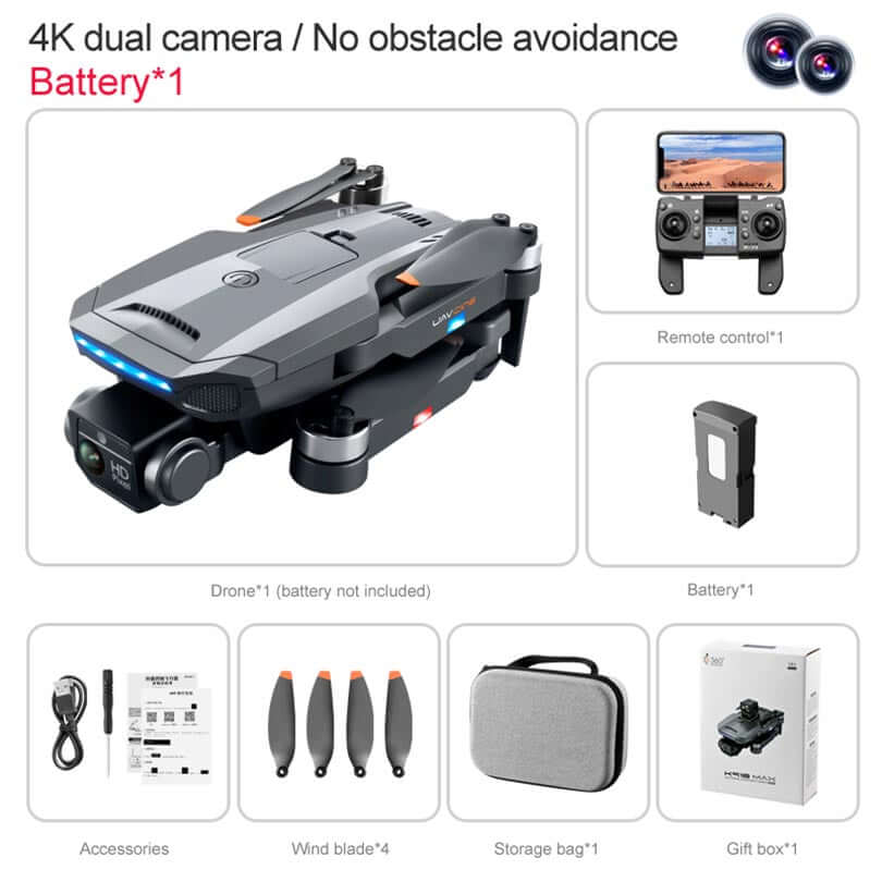 K918 MAX drone flying with dual cameras