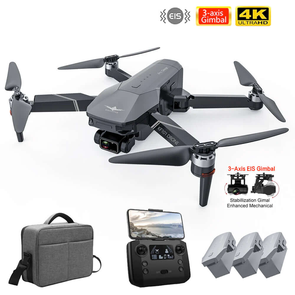 Brushless motor arm of KF101 drone in close-up view