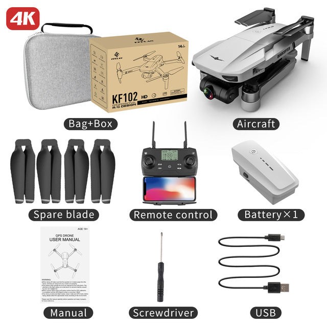 KF102 drone return-to-home GPS function