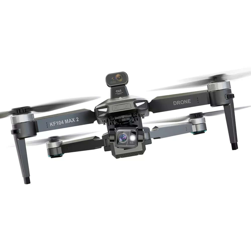 KF104 MAX2 8K GPS Drone flying outdoors