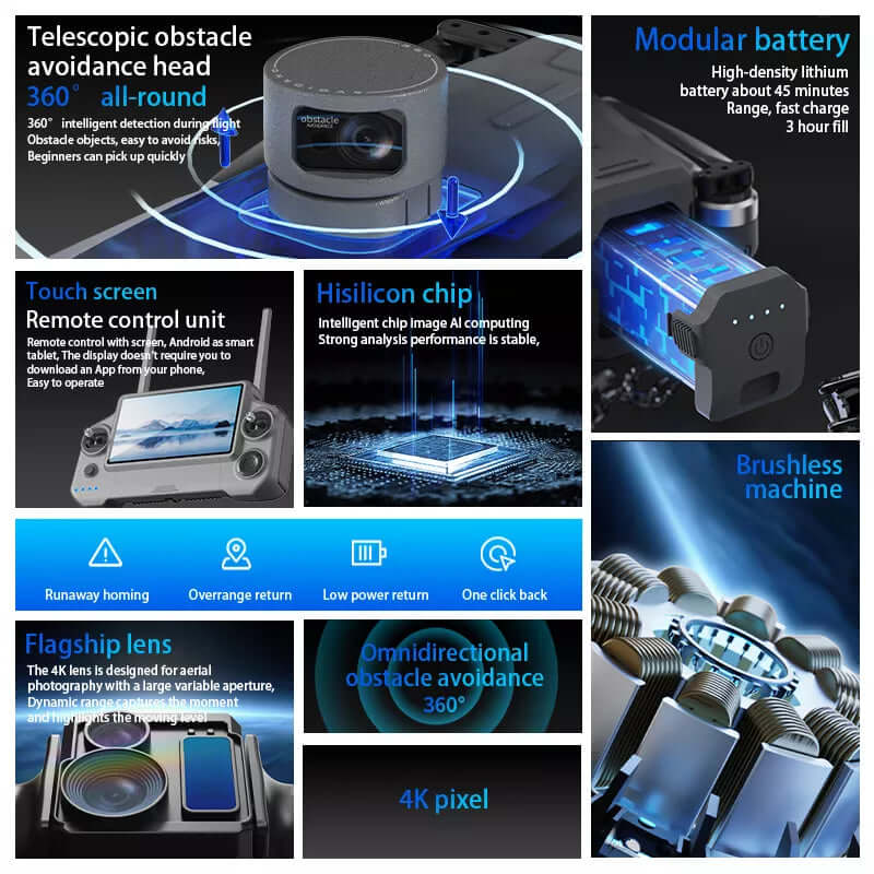 KY001 PRO GPS drone shown in handheld size