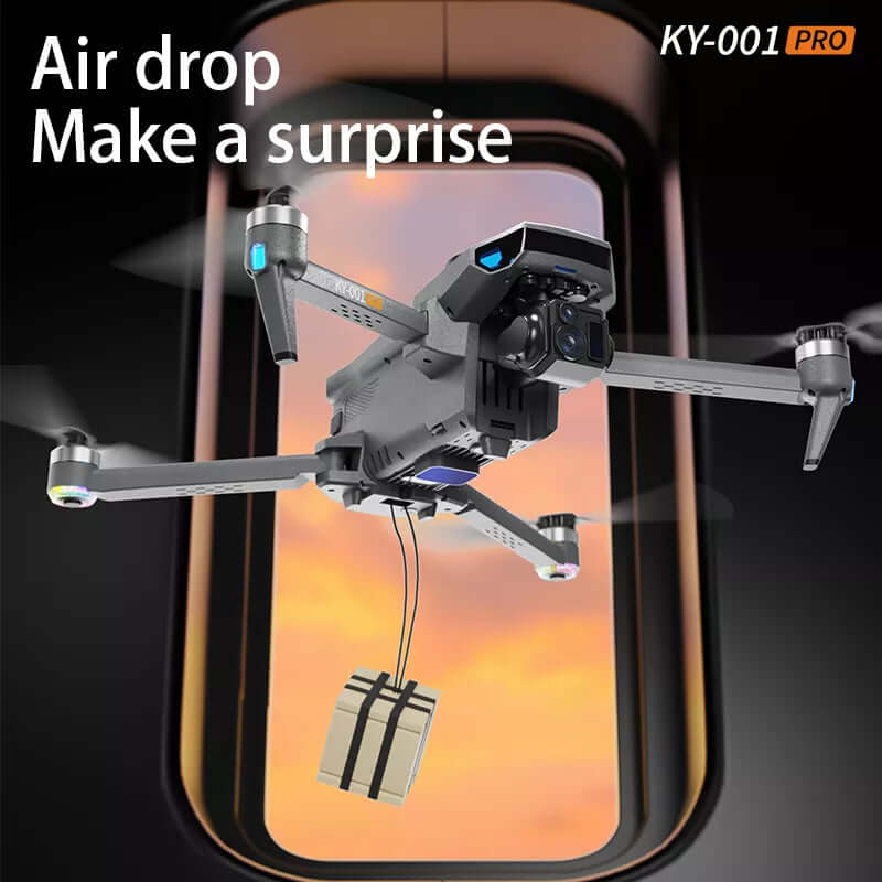 LED navigation lights on KY001 PRO GPS drone