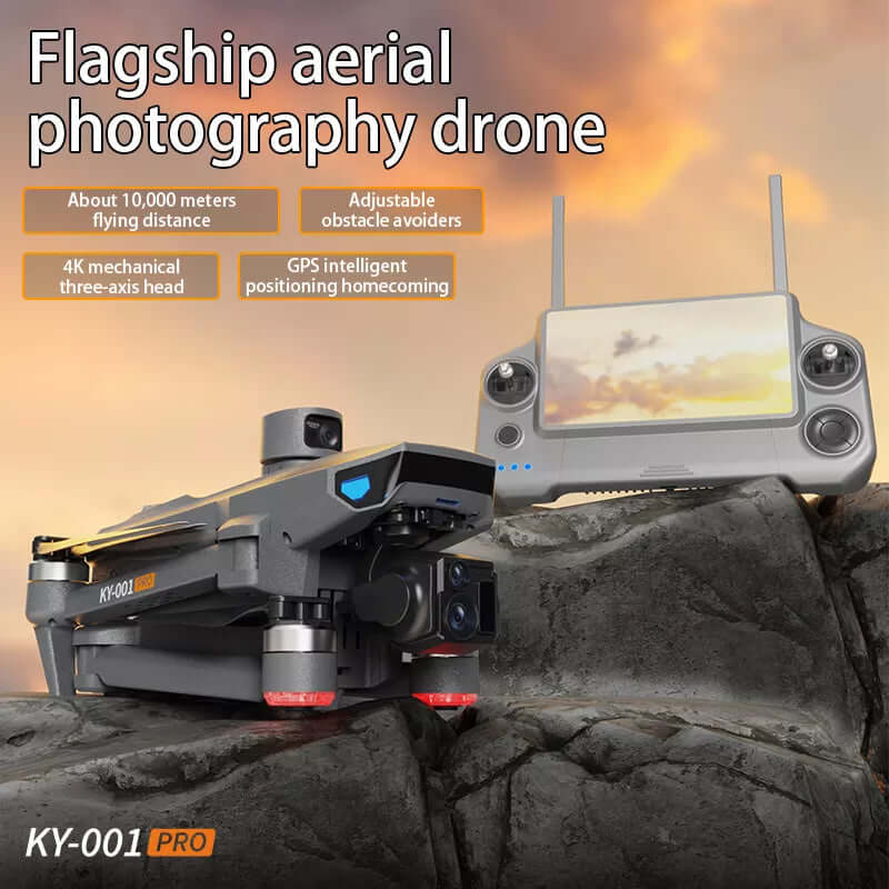 KY001 PRO 8K GPS drone flying outdoors over landscape