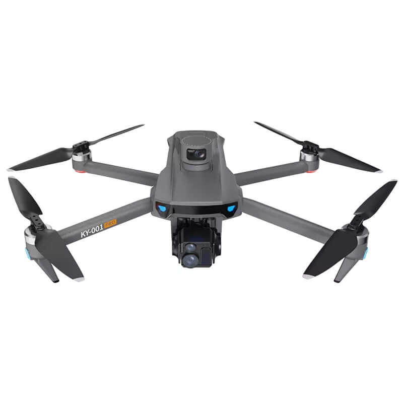 Side angle view of KY001 PRO 8K GPS quadcopter