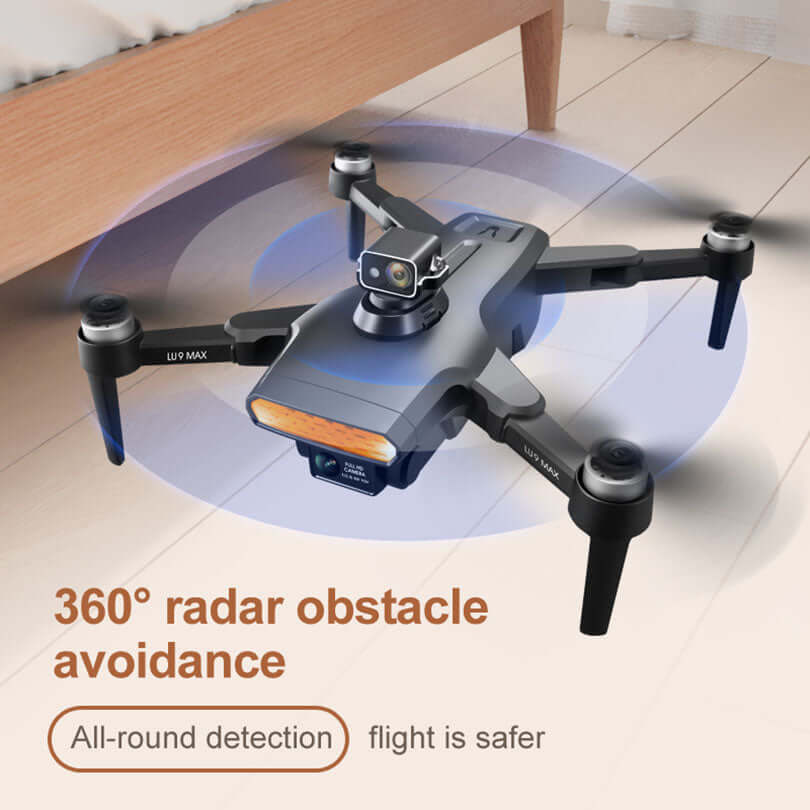 Foldable design of LU9 MAX drone