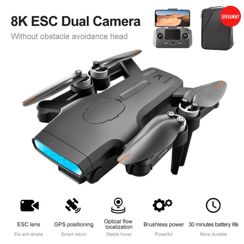 Full package of LU9 MAX drone with accessories