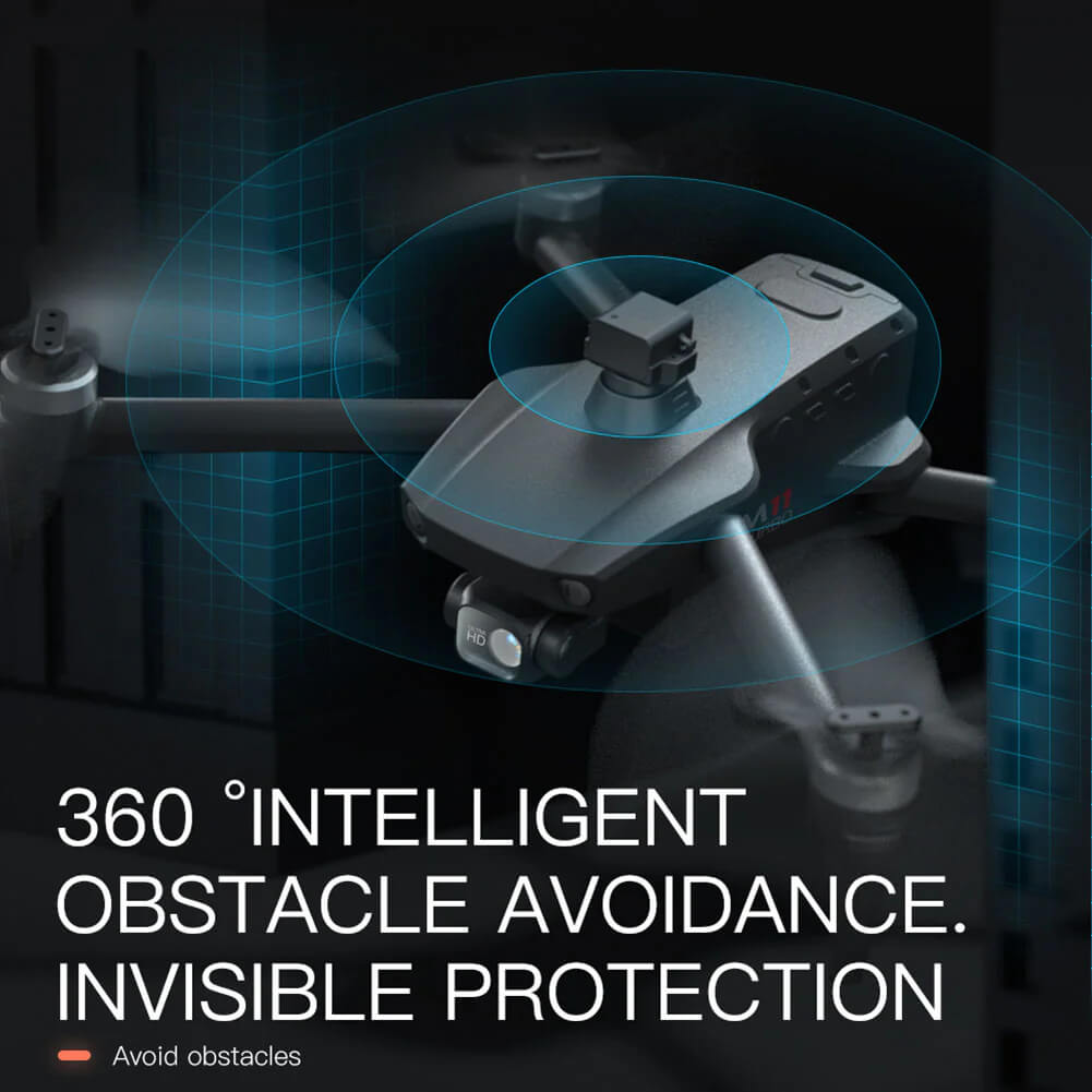 Foldable compact body of M11 Turbo GPS drone