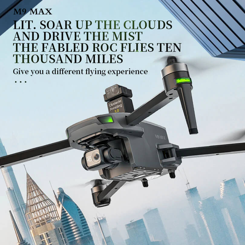 M9 MAX Drone Folded Compact Size