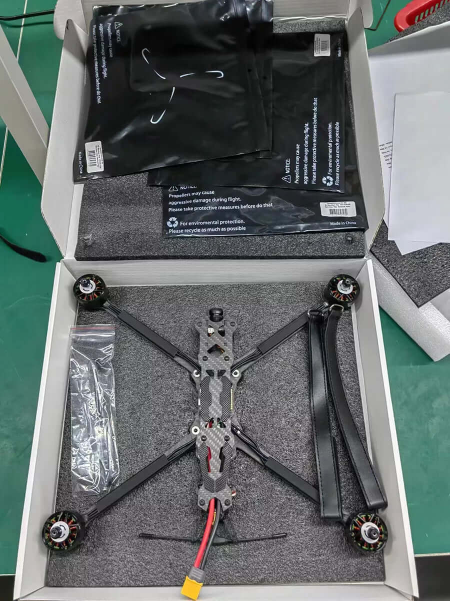 Propeller installation on MANTA 10X Lite drone