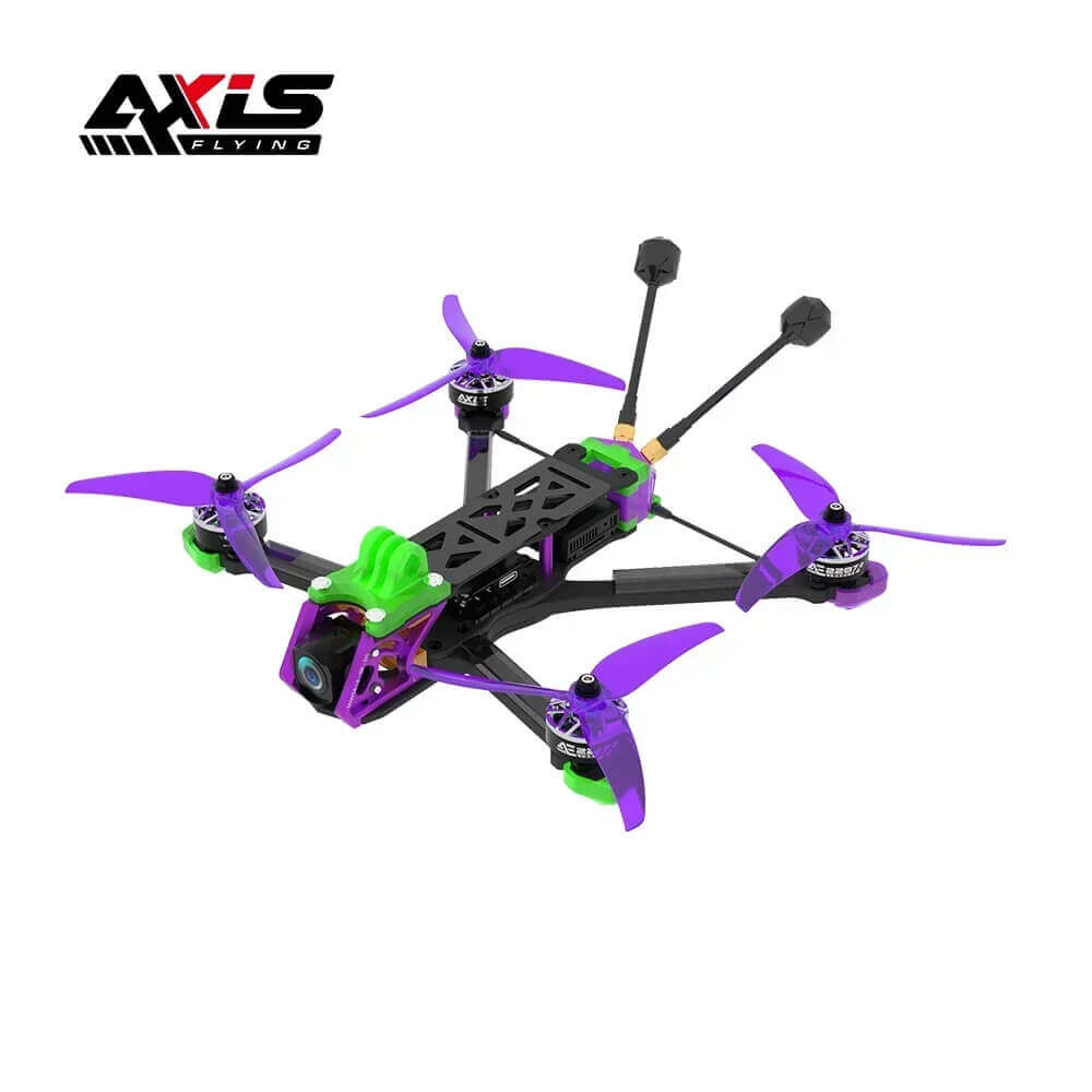 MANTA5 SE 5 inch FPV drone frame with DJI O4 and GPS front view