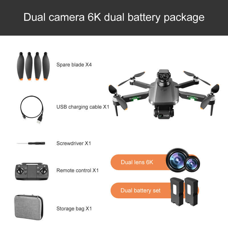 RG101 MAX drone showing brushless motor details