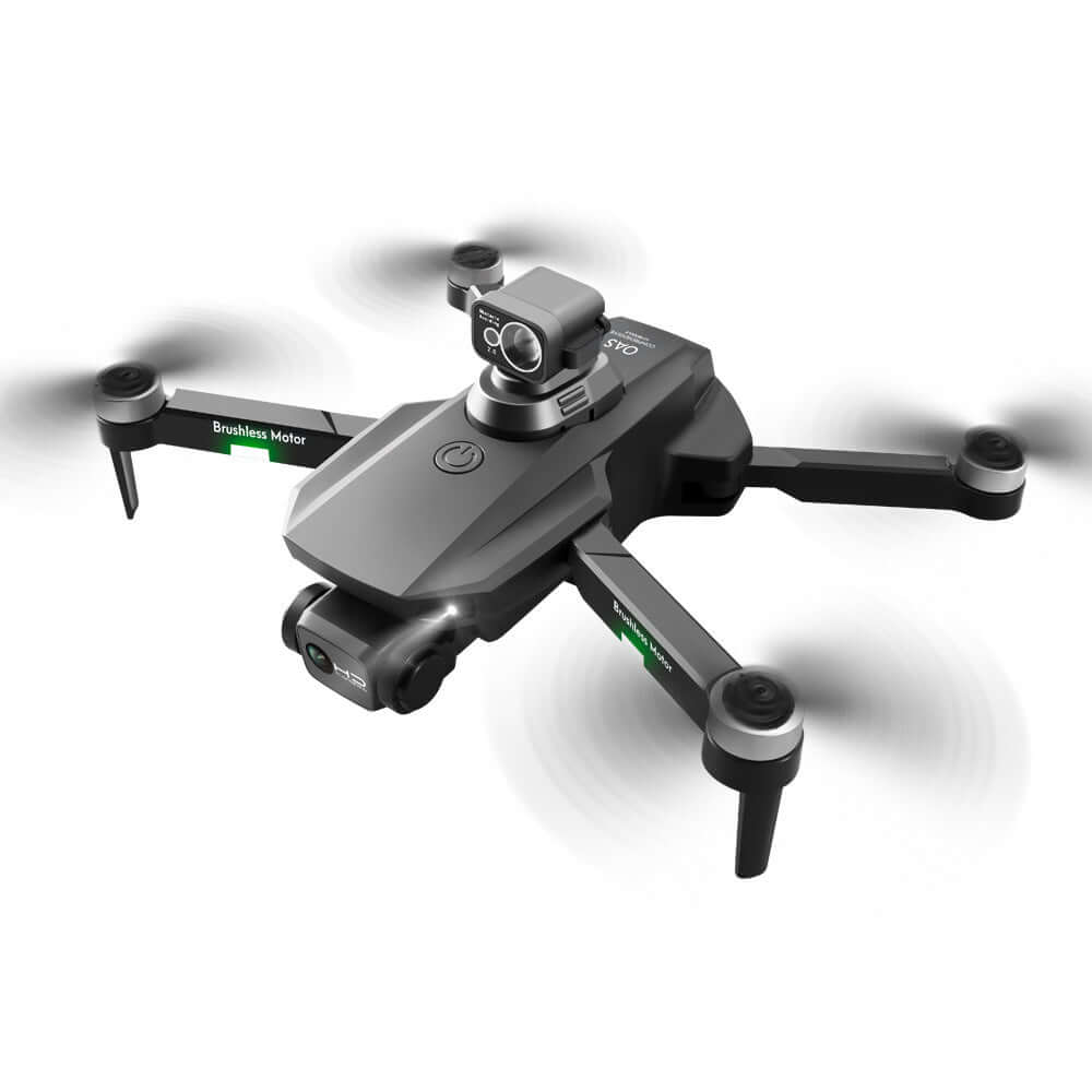Close-up of dual 4K HD camera on RG101 MAX drone