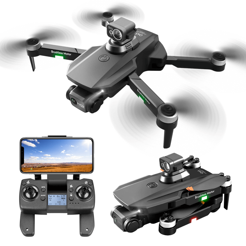 RG101 MAX GPS drone front view in flight