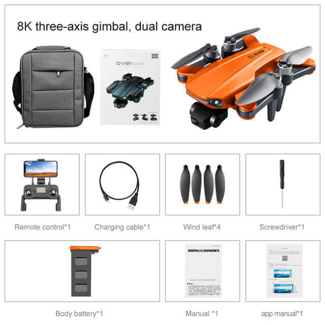 RG106 PRO drone folded for storage or travel
