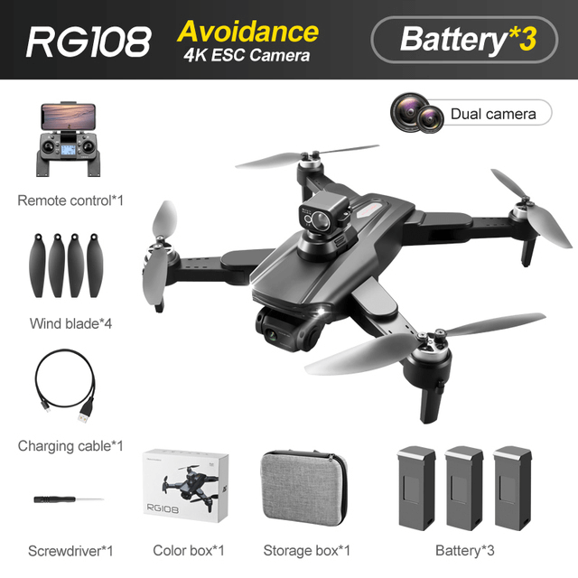 Front lens and downward lens of RG108 MAX drone