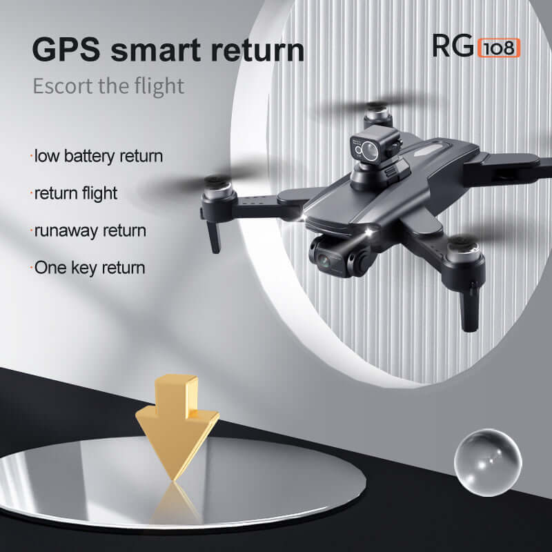 RG108 MAX drone placed in its open carry case