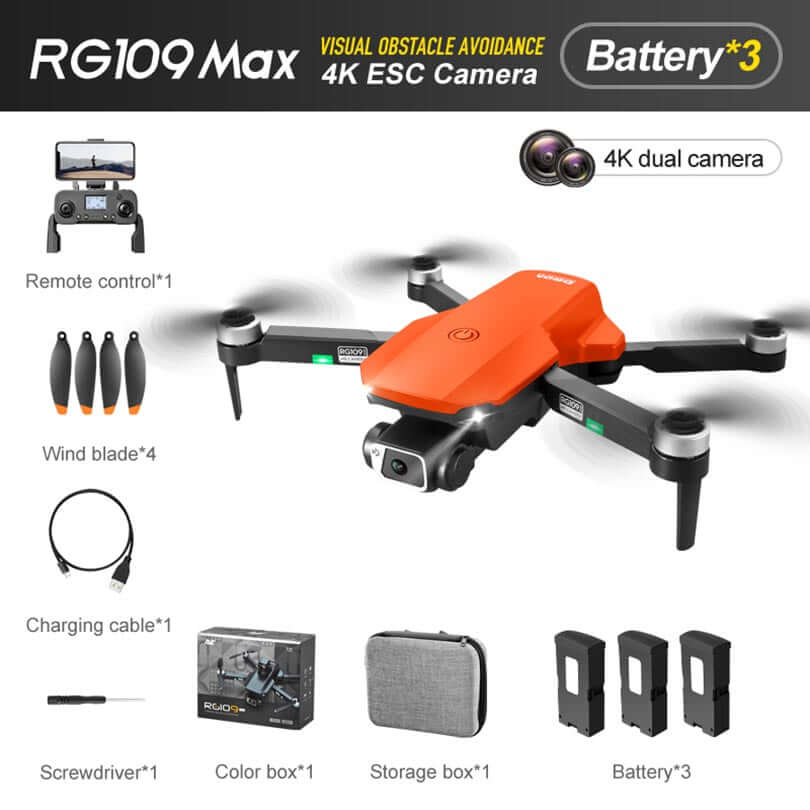 Full drone package contents and accessories