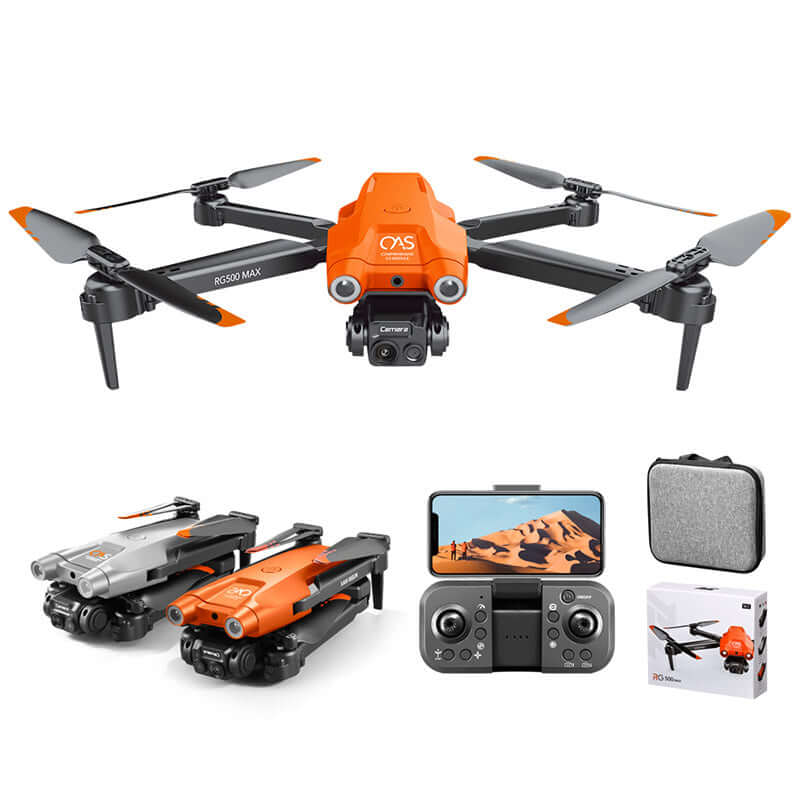 RG500 MAX 4K GPS Drone with brushless motors in flight