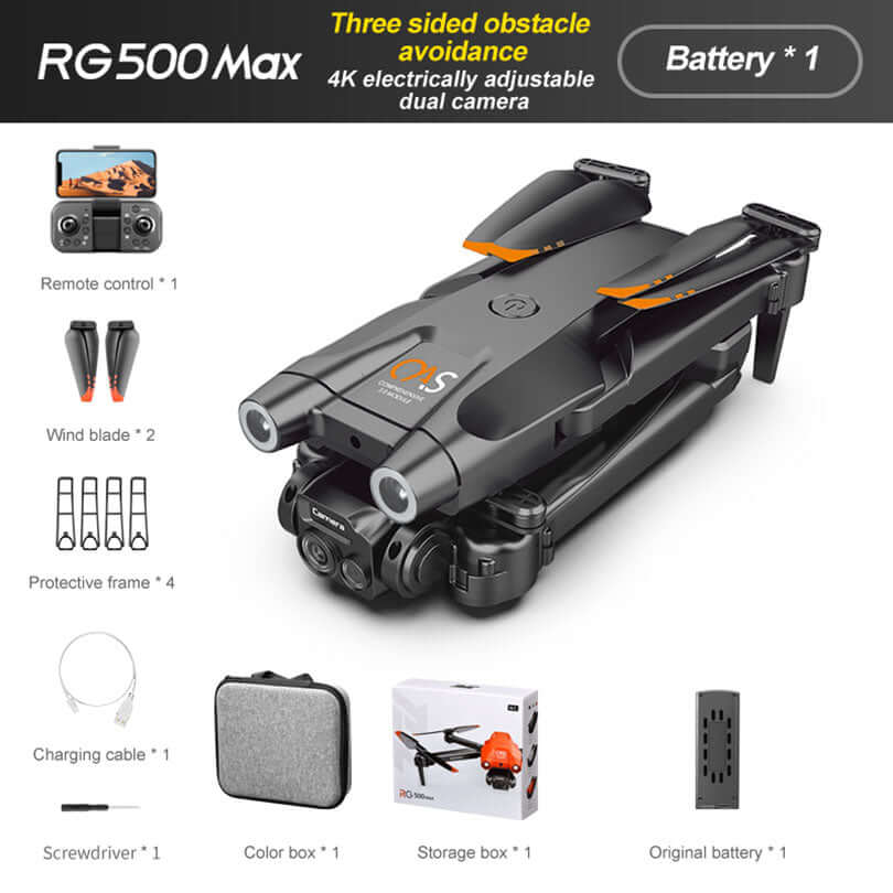 4K HD camera of RG500 MAX drone capturing aerial shots
