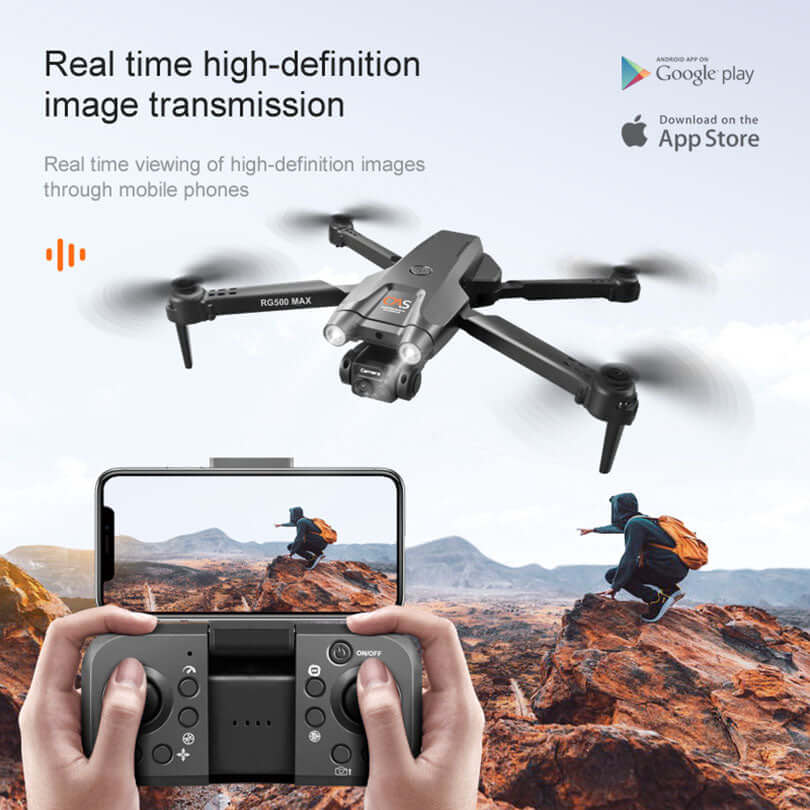 Folding arms design of RG500 MAX quadcopter