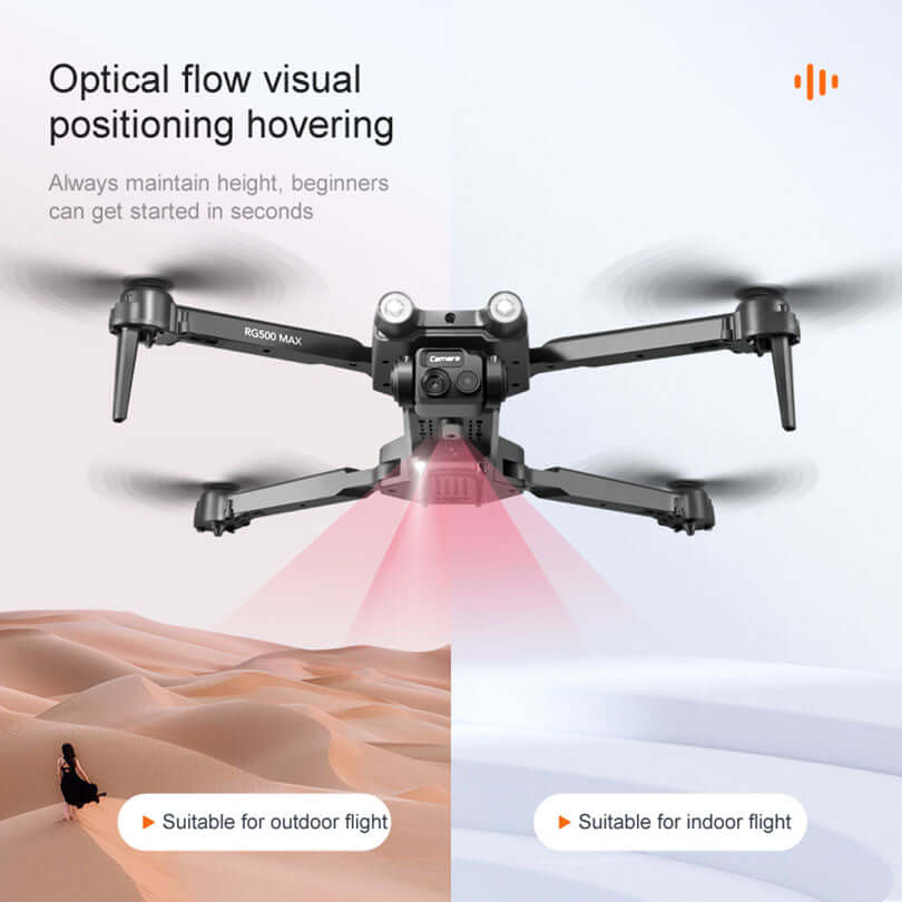 GPS auto return function for safe flights on RG500 MAX drone