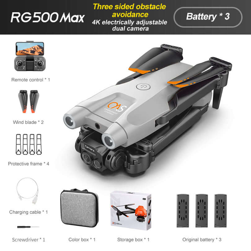 Top view of RG500 MAX drone brushless quadcopter