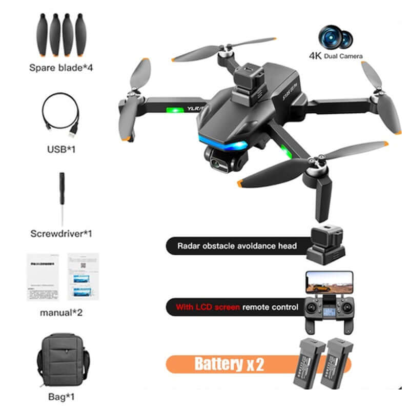 S135 Pro drone in flight showing brushless motor stability