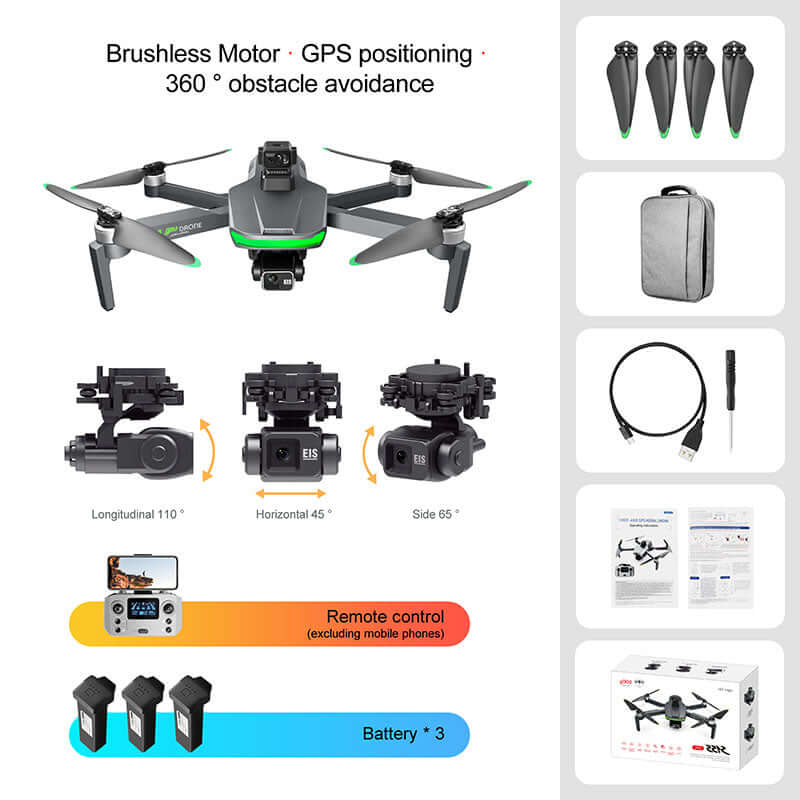 Drone with ergonomic remote controller